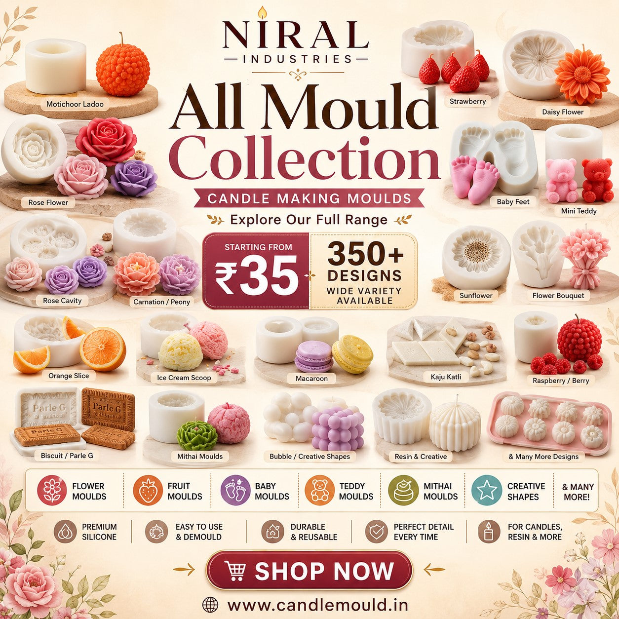 All Candle Mould Collection