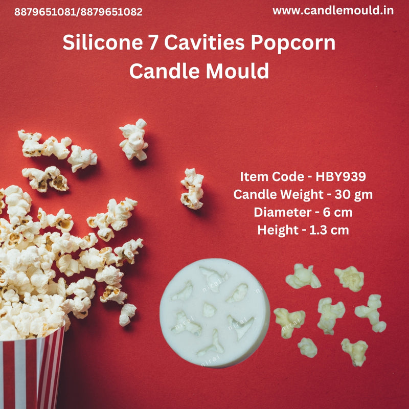 Niral Industries Silicone 7 Cavities Popcorn Mould. HCM21242