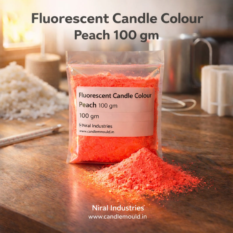 Fluoroscent Candle Colour Peach, Niral Industries