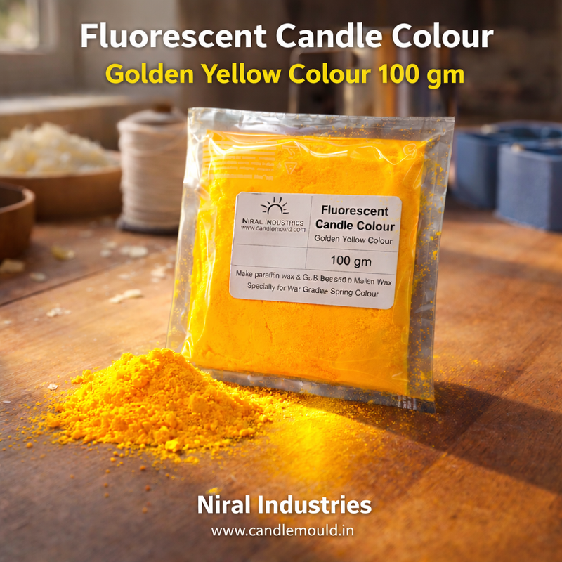 Fluoroscent Candle Colour Golden Yellow, Niral Industries