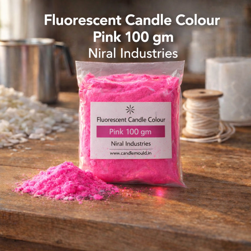 Fluoroscent Candle Colour Pink, Niral Industries