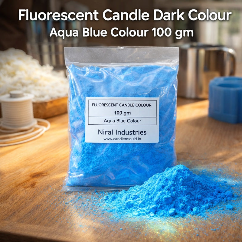Fluorescent Candle Colour Blue Niral Industries