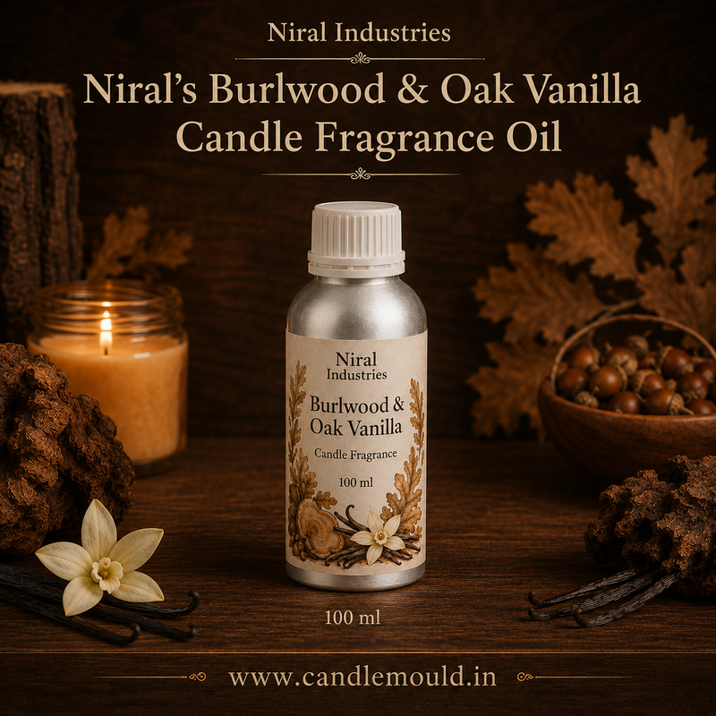 Burlwood & Oak Vanilla Candle Fragrance Oil Niral Industries