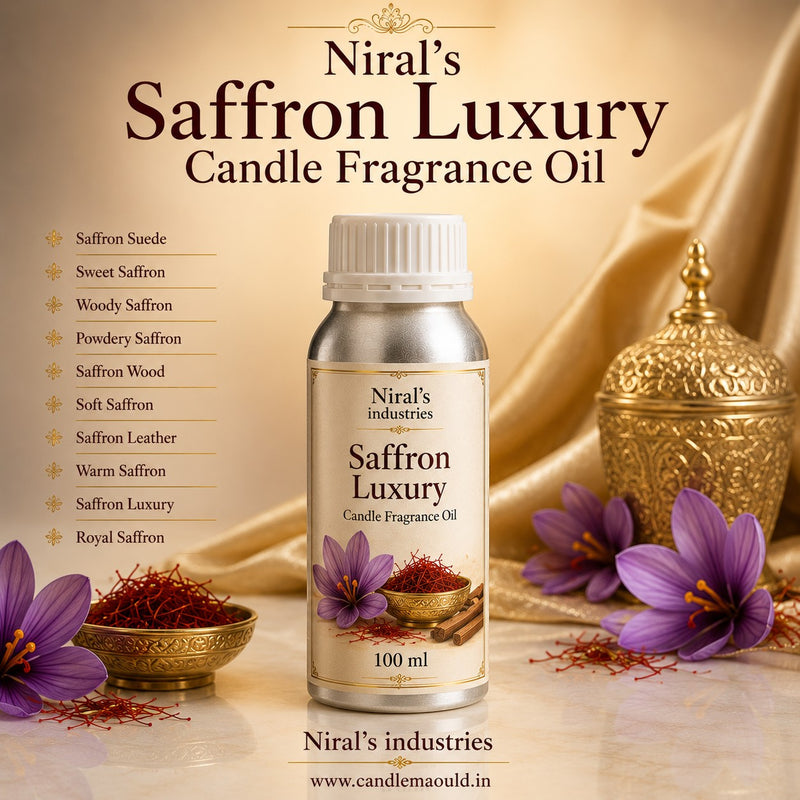 Saffron Luxury Candle Fragrance Oil Niral Industries