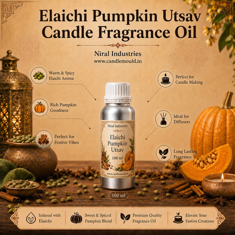 Elaichi Pumpkin Utsav Candle Fragrance Oil Niral Industries