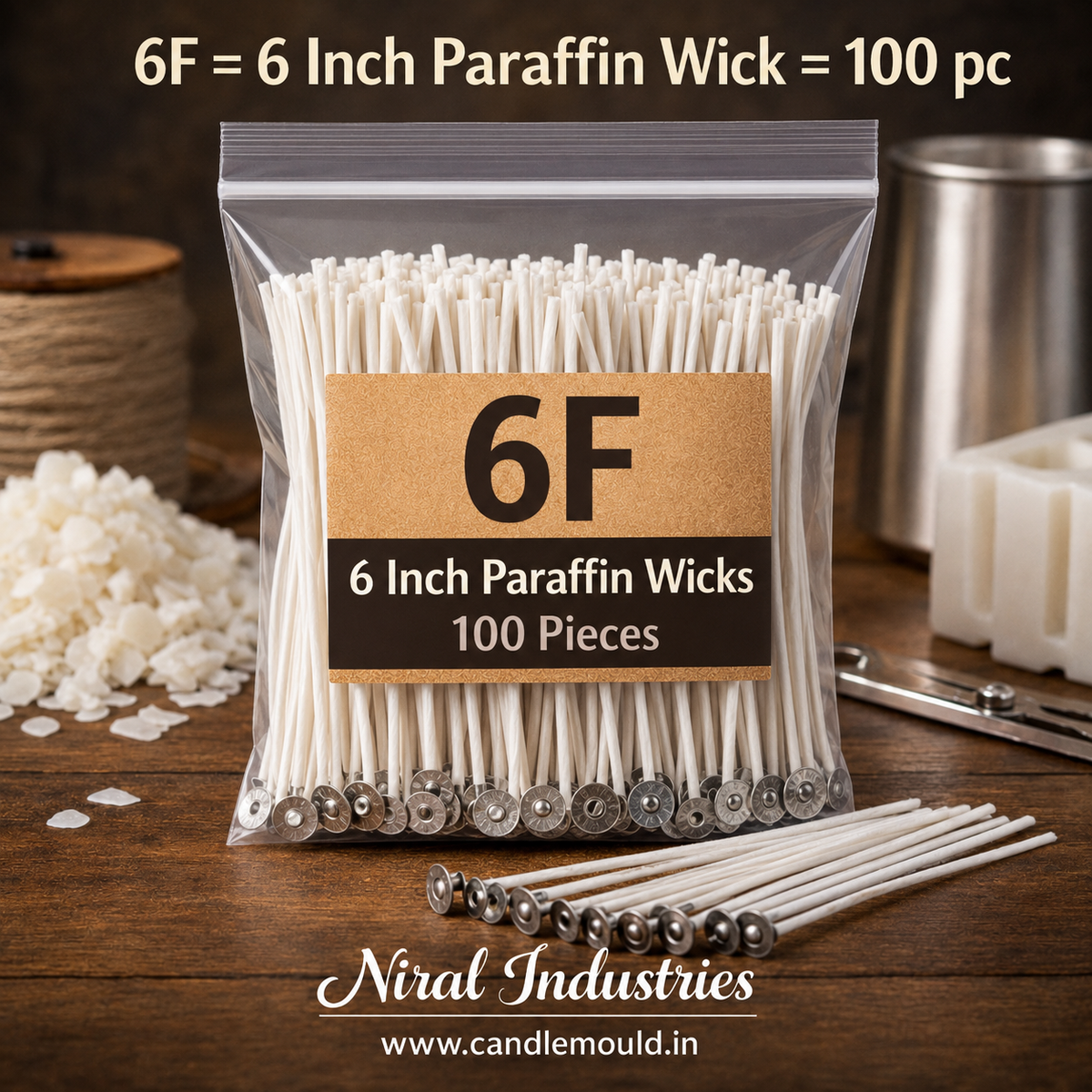 F Series Wick For Paraffin Wax Niral industries