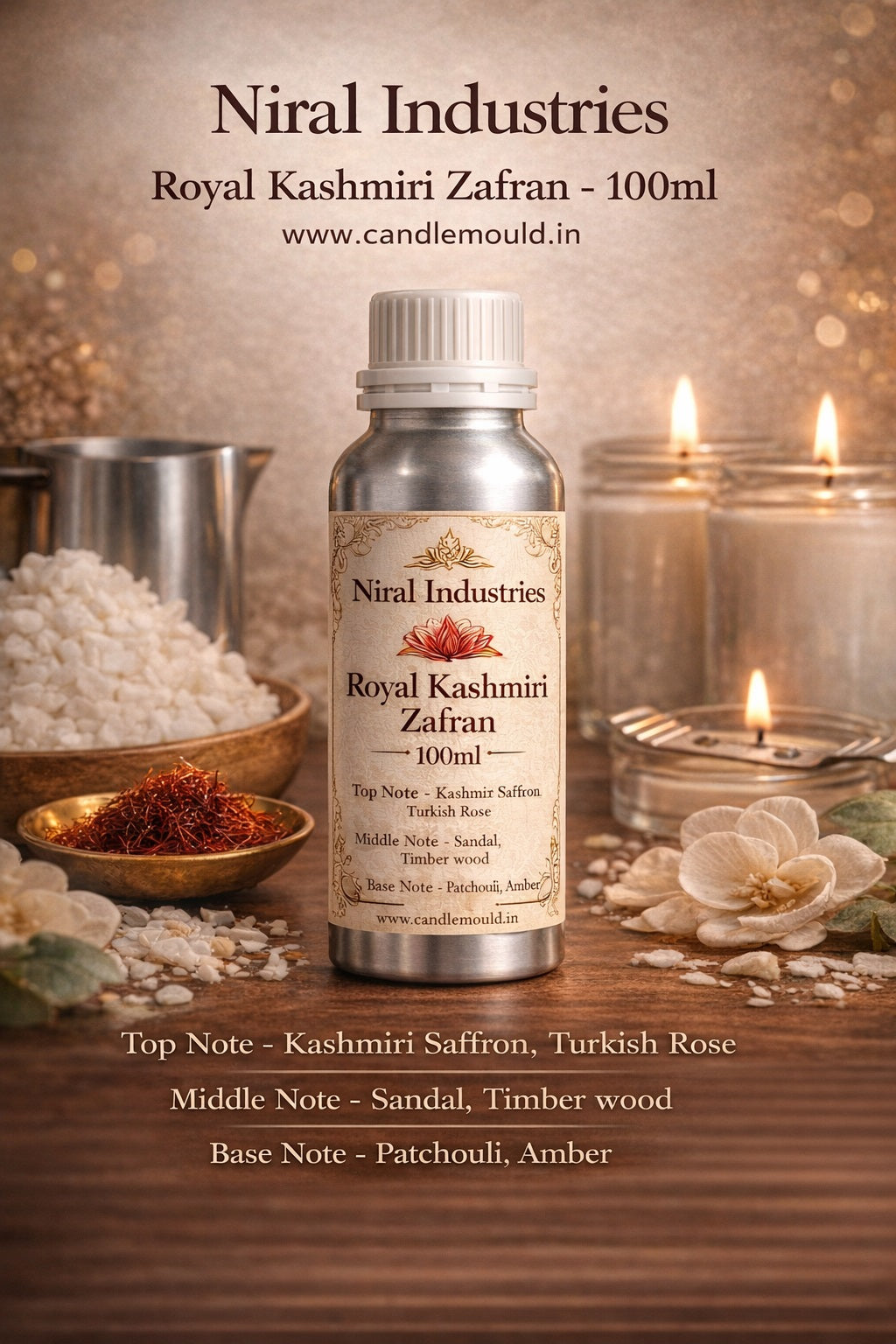 Candle fragrance 100 ml Below 700/- Offer Collection Niral Industries