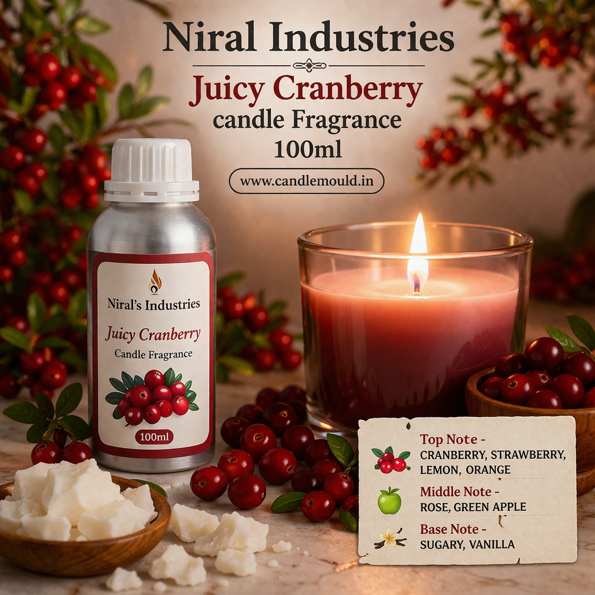 Candle fragrance 100 ml Below 300/- Offer Collection Niral Industries