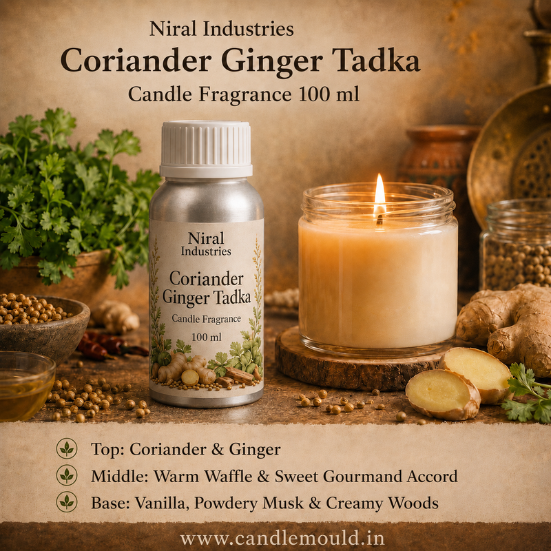 Coriander Ginger Tadka Candle Fragrance Oil Niral Industries