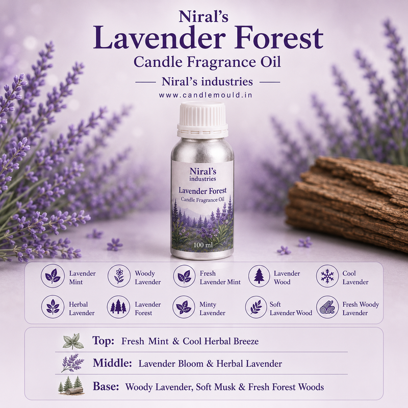 Lavender Forest Candle Fragrance Oil Niral industries