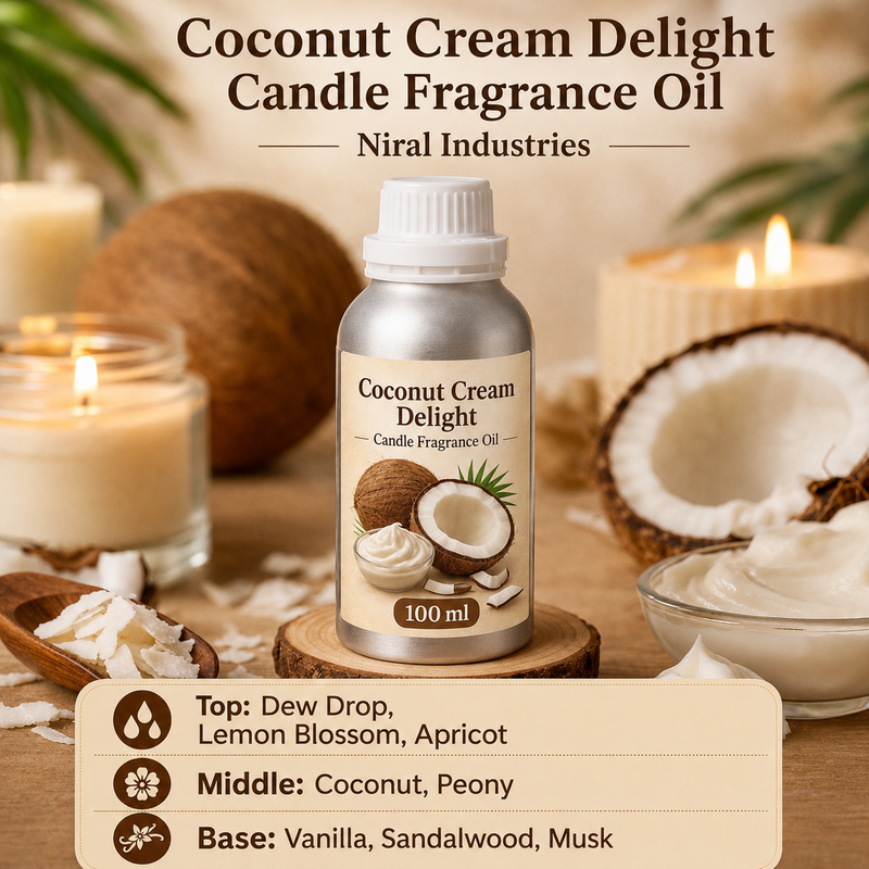 Coconut Cream Delight Candle Fragrance Oil Niral Industries