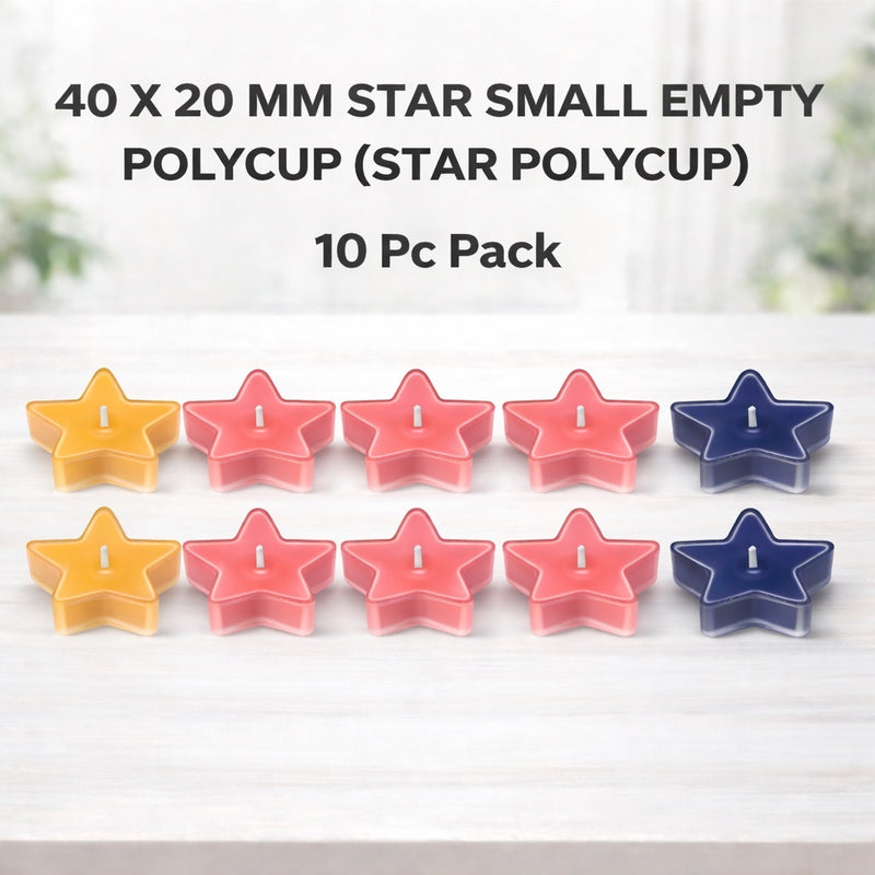 40 X 20 mm Small Star Polycup (STAR POLYCUP) Niral Industries