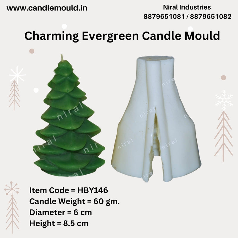Small Christmas Tree Candle Mould HCM22419 Niral industries