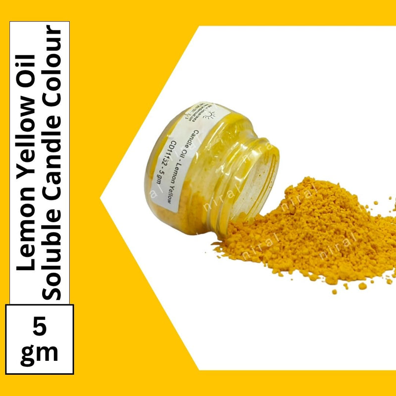 Lemon Yellow Oil Soluble Candle Colour, Niral Industries