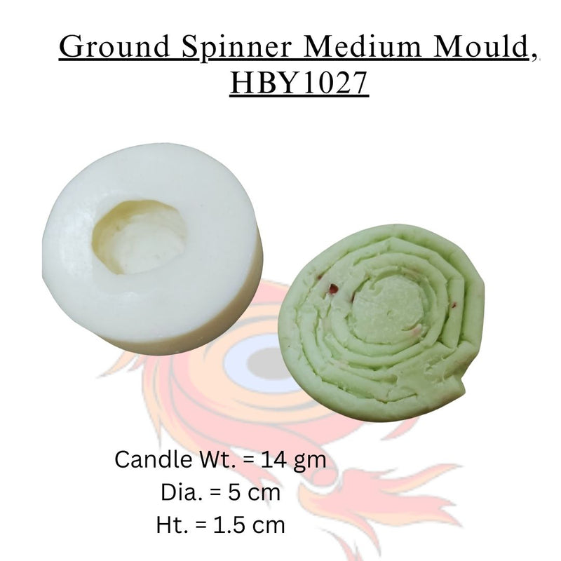 Niral Industries Ground Spinner Medium Candle Mould HCM22574