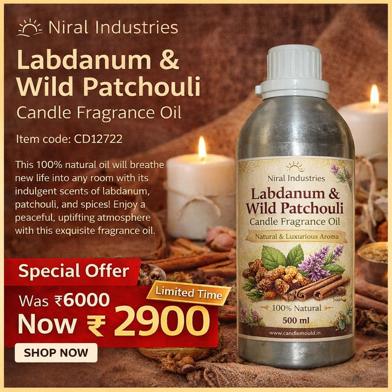 Labdanum & Wild Patchouli Candle Fragrance Oil 500ml