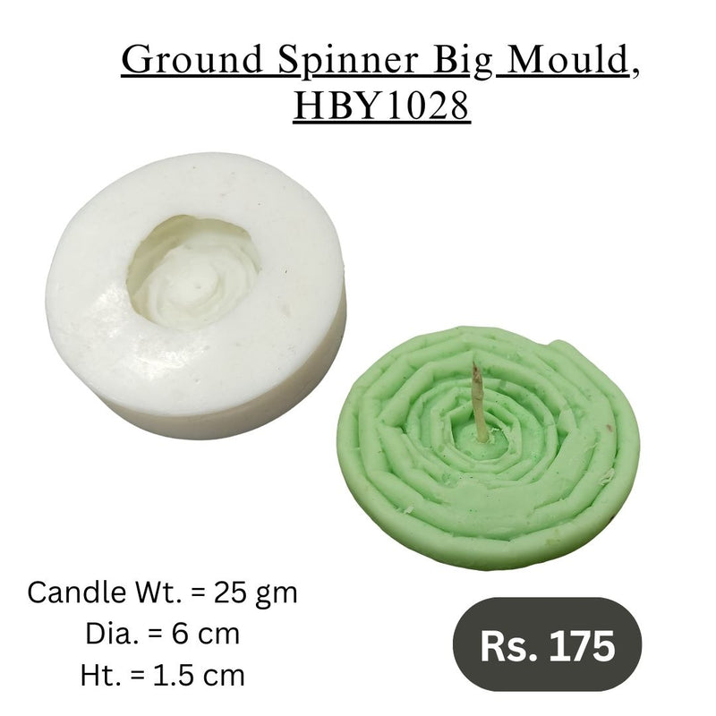 Niral Industries Ground Spinner Big Candle Mould HCM22575