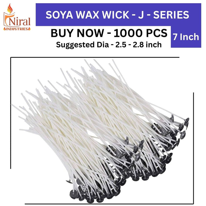 J Series - Soya Wax Wick - 7 Inch