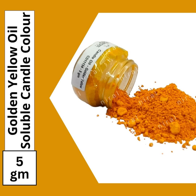 Golden Yellow Oil Soluble Candle Colour, Niral Industries