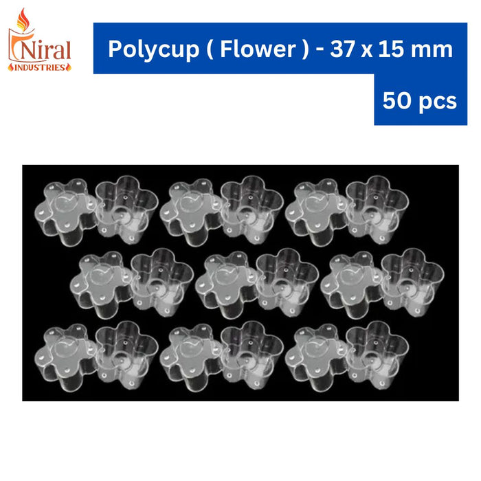 Niral's Poly T - Cup Flower 37 x 15 mm