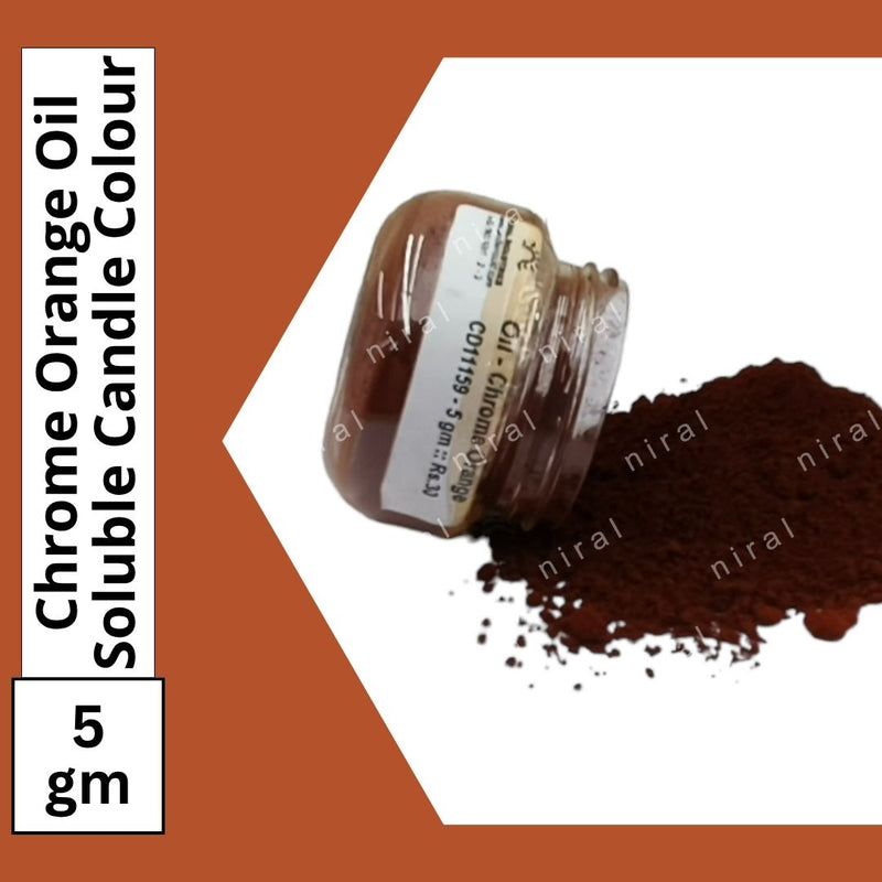 Chrome Orange Oil Soluble Candle Colour, Niral Industries