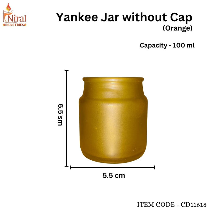 Yankee Jar without Cap (Orange) - 100 ml