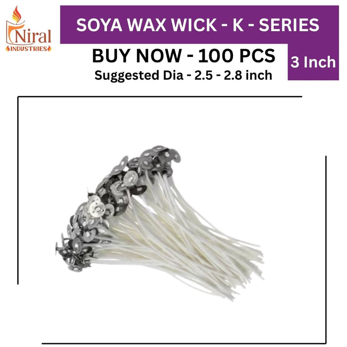 3 inch Wick - 3K - Soya, Niral Industries
