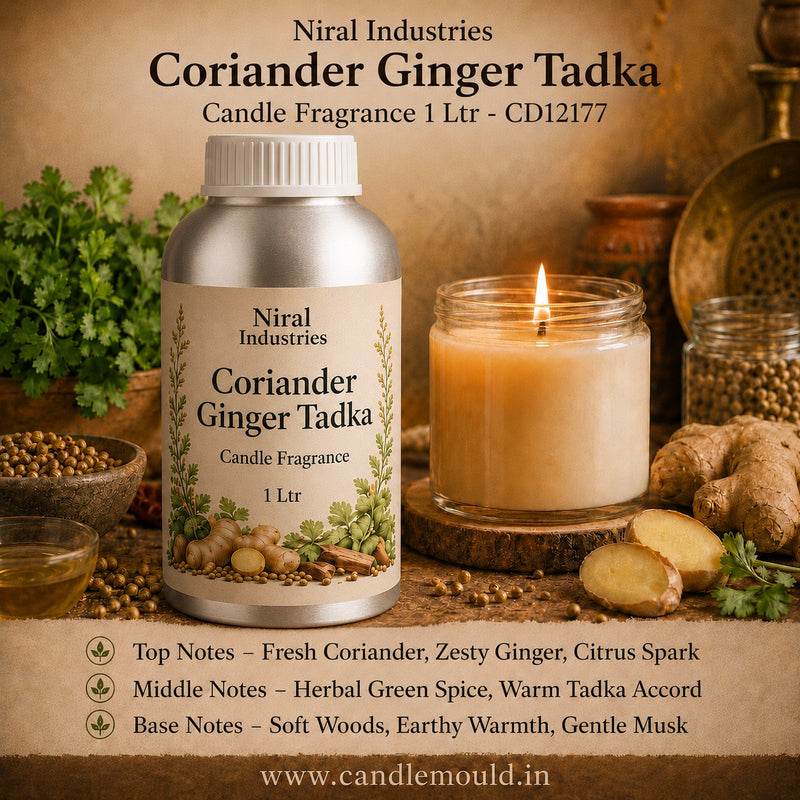 Coriander Ginger Tadka Candle Fragrance Oil Niral Industries