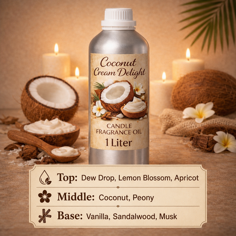 Coconut Cream Delight Candle Fragrance Oil Niral Industries