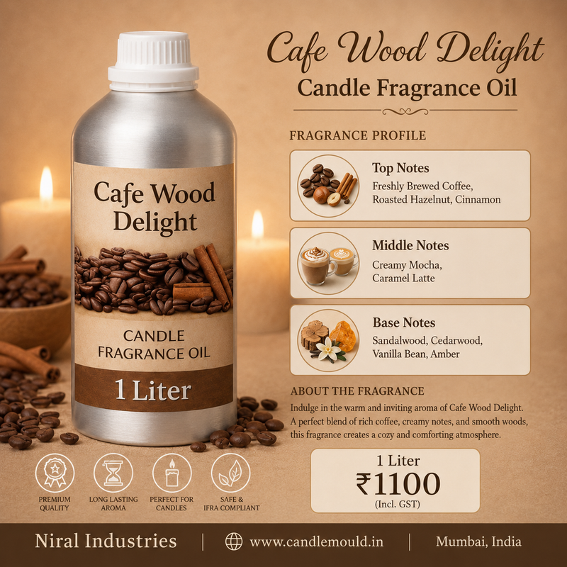 Cafe Wood Delight Candle Fragrance Oil Niral Industries