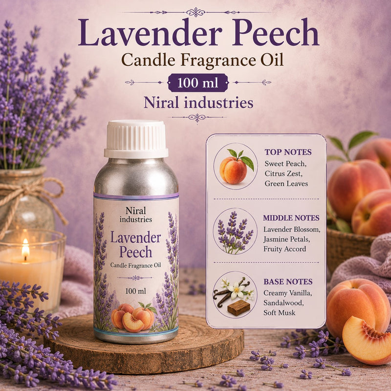 Lavender Peech Candle Fragrance Oil Niral industries