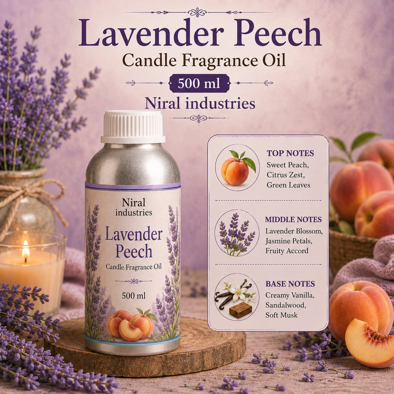 Lavender Peech Candle Fragrance Oil Niral industries