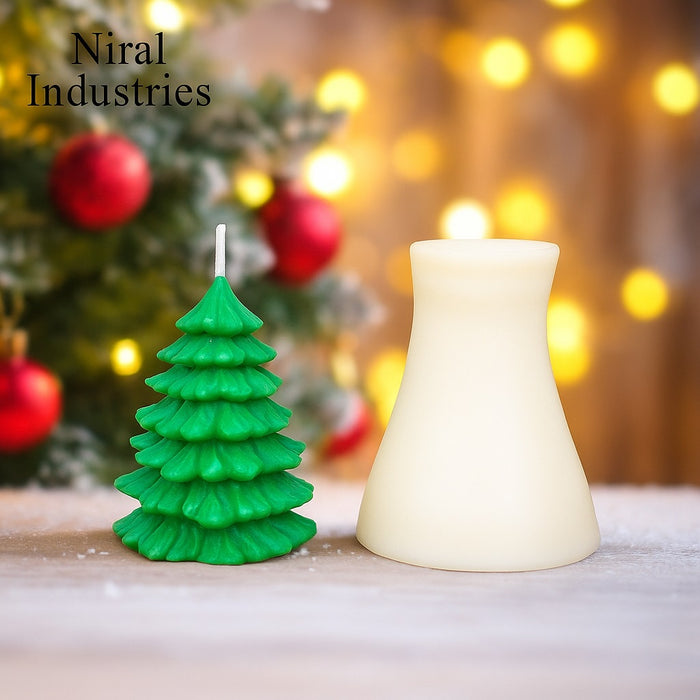 Mini Evergreen Candle Mould Pack Of 1 Pc - HBY1053