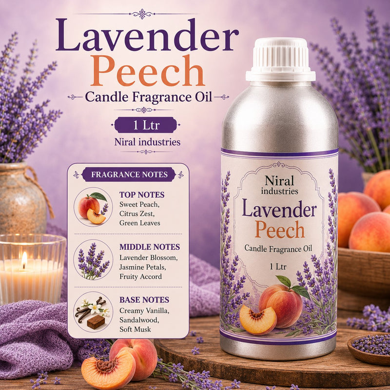 Lavender Peech Candle Fragrance Oil Niral industries