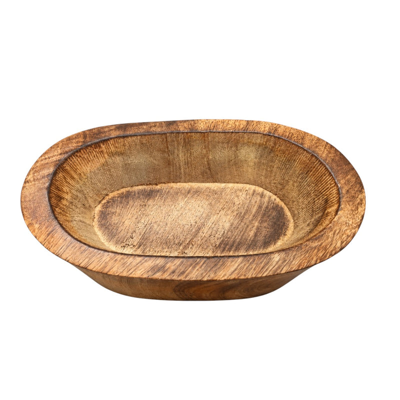 Wooden Boat Urli 6 x 4 Inch CD13907 Niral Industries