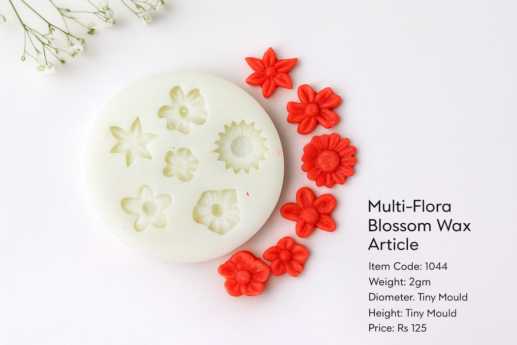 Multi-Flora Blossom Candle Mould | Premium Silicone Flower Mold