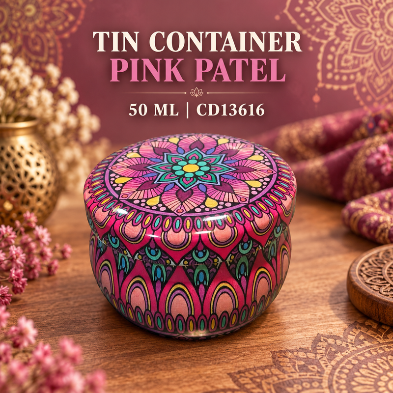 Tin Container Pink Patel 50 ML CD13616