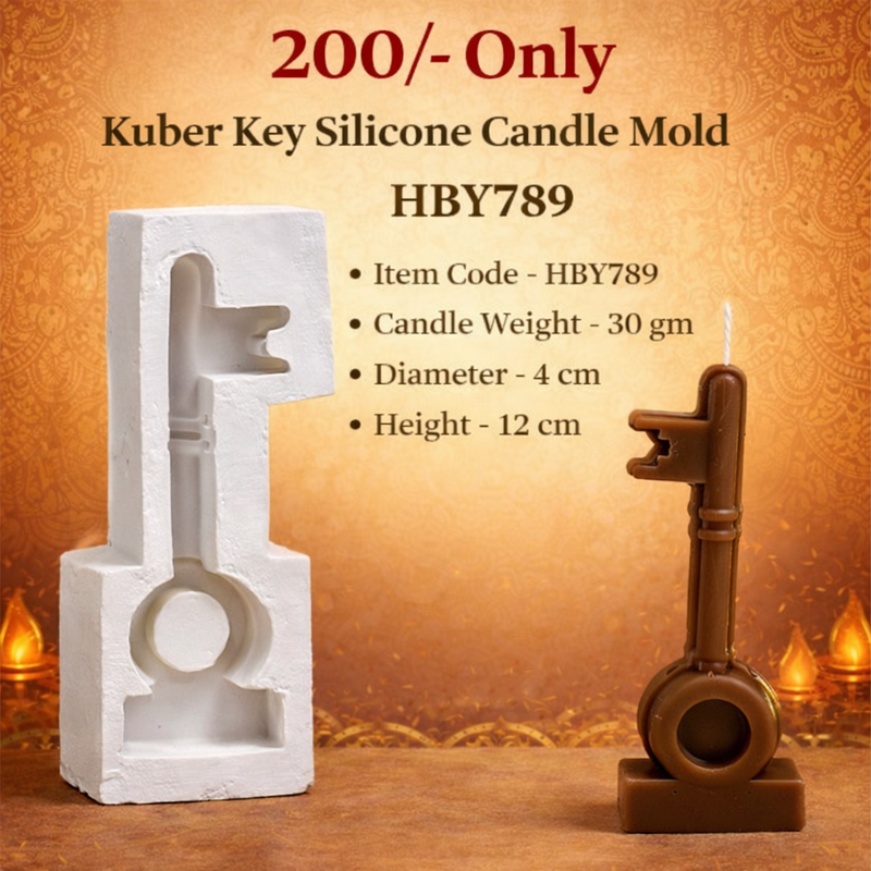 Kuber Key Silicone Candle Mold HBY789, Niral Industries
