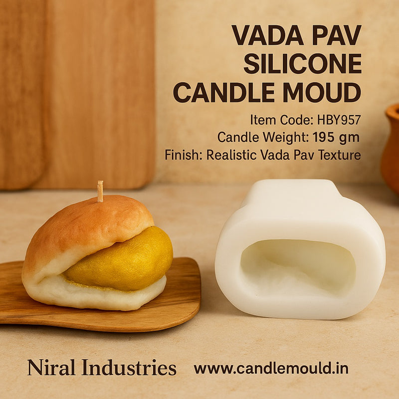 Vadapav Silicone Candle Mould HCM21228, Niral Industries.