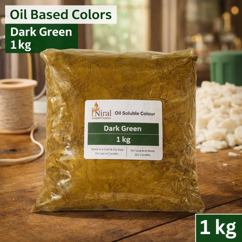 Dark Green Oil Soluble Candle Colour, Niral Industries