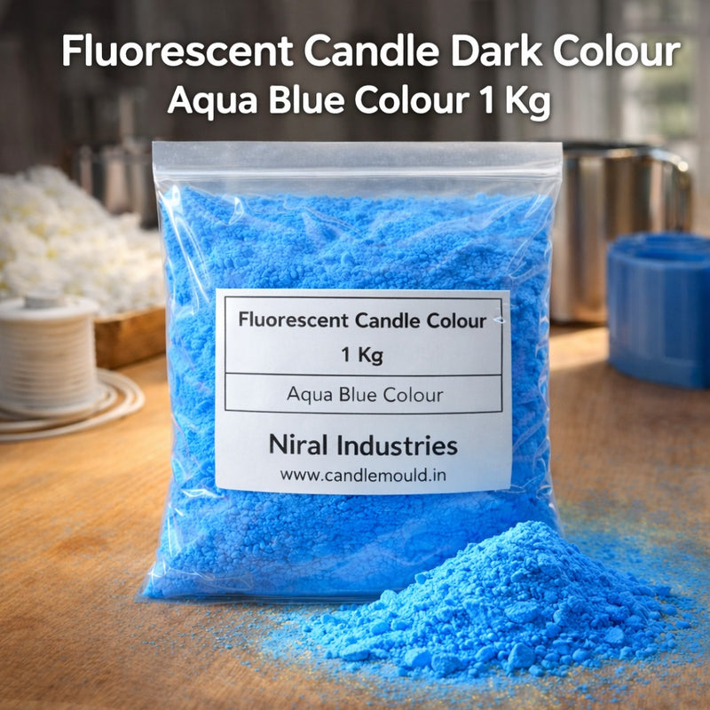 Fluorescent Candle Colour Blue Niral Industries
