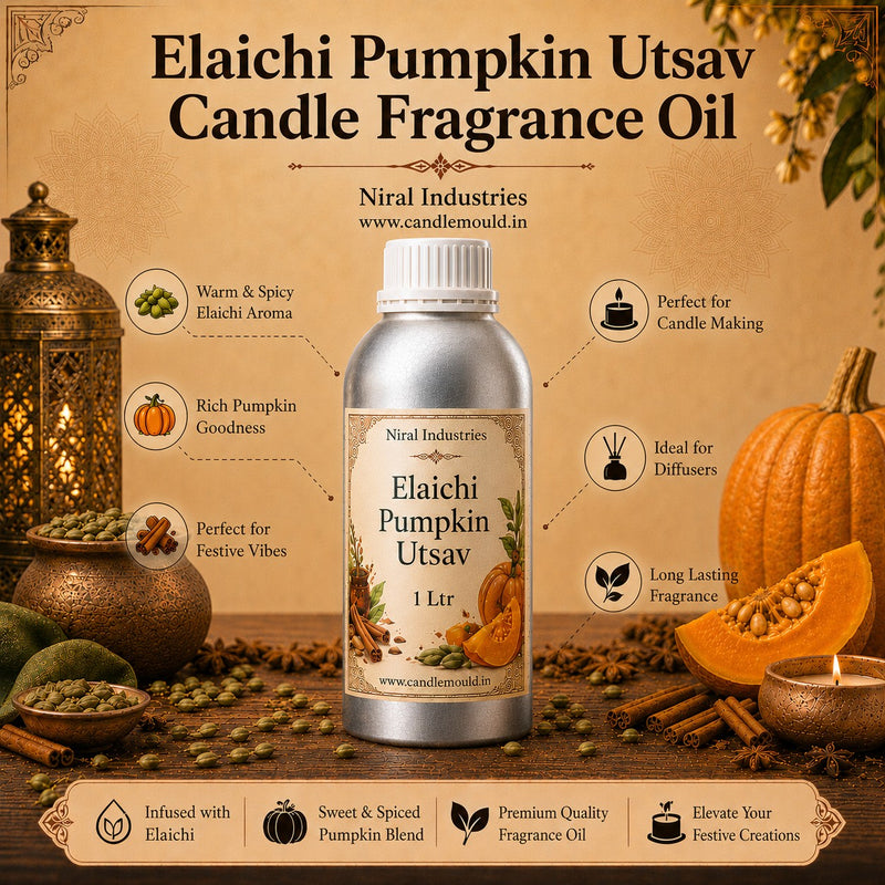 Elaichi Pumpkin Utsav Candle Fragrance Oil Niral Industries