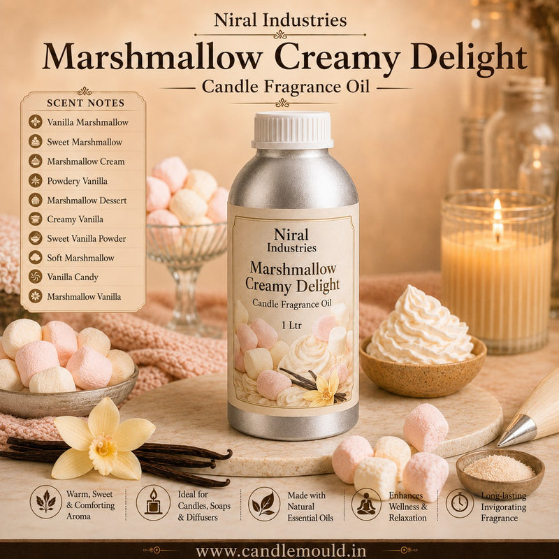 Marshmallow Creamy Delight Candle Fragrance Oil  Niral industries