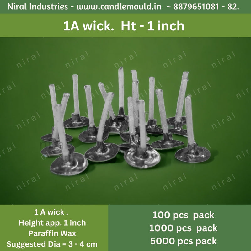 1 Inch Wick - 1A Paraffin , Niral Industries