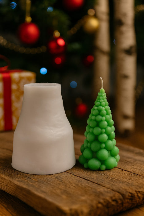 Snowbubble Tree Candle Mold Premium Silicone Christmas Tree Mold-HBY1040 Niral Industries