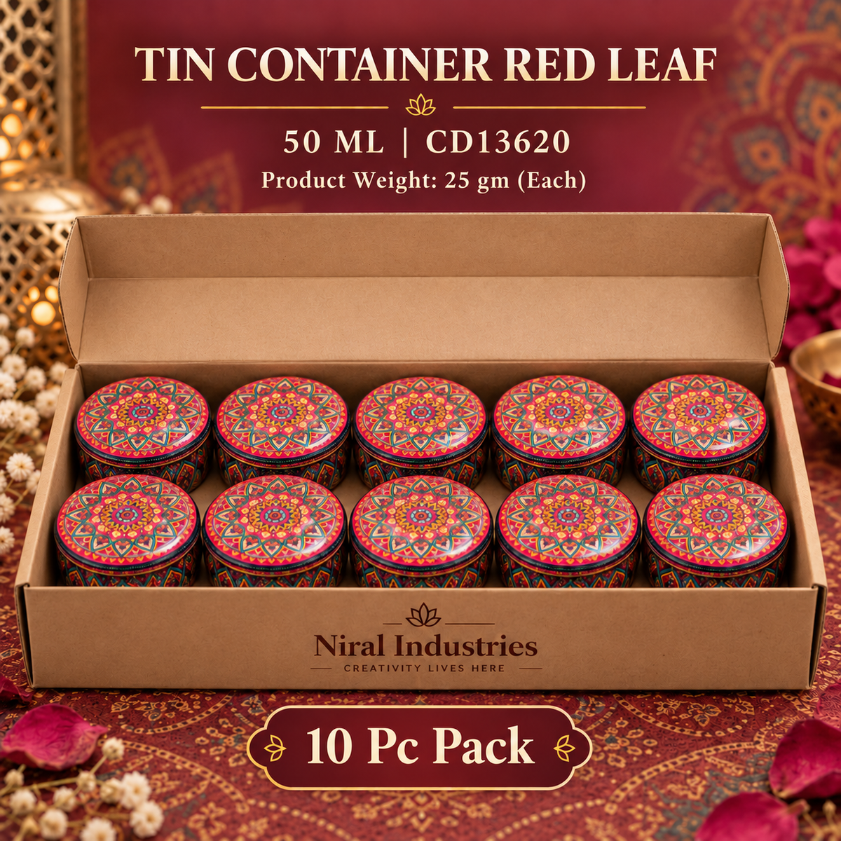 Assorted Tin Container with Bulk Buy Option
