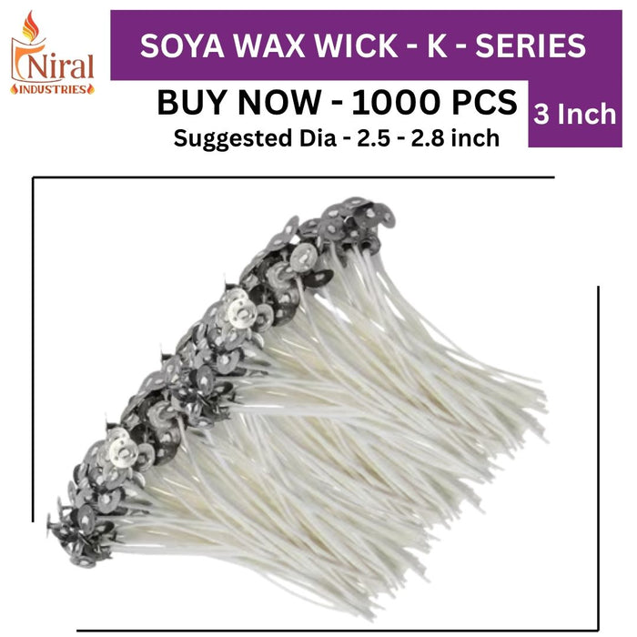 3 inch Wick - 3K - Soya, Niral Industries