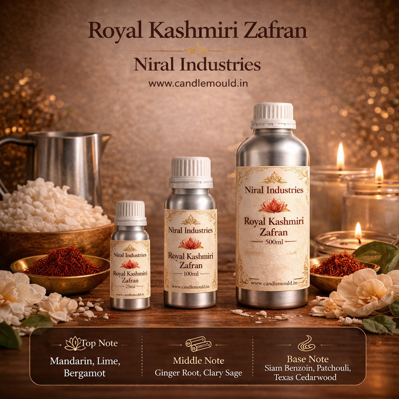 Niral’s Royal  Kashmiri Zaffrani Candle Fragrance Oil