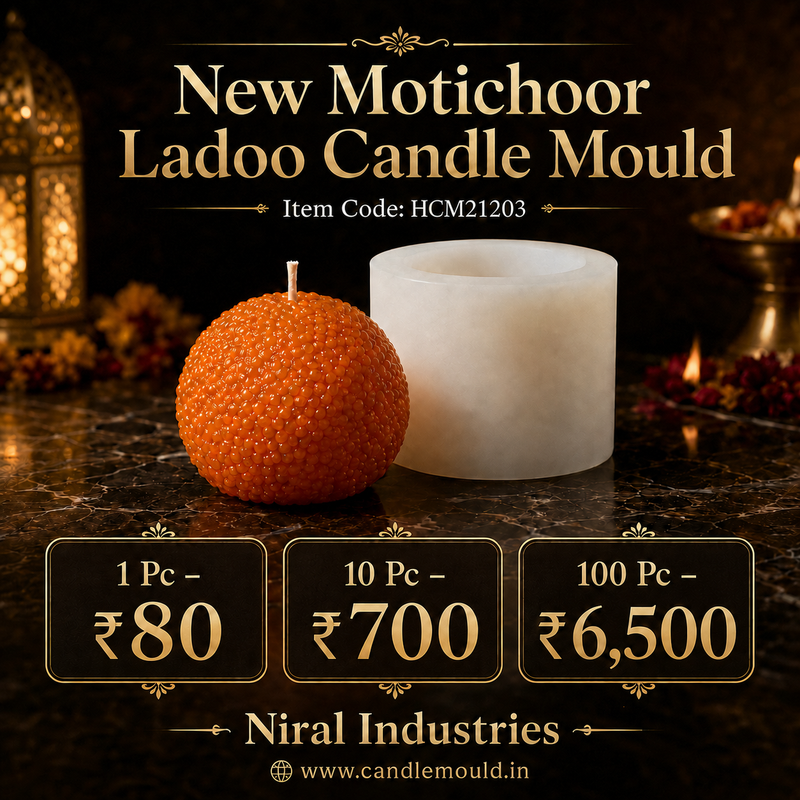 New Motichoor Ladoo Candle Mould HCM21203, Niral industries
