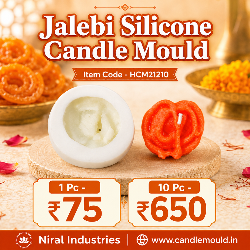 Jalebi Silicone Candle Mould HCM21210, Niral Industries